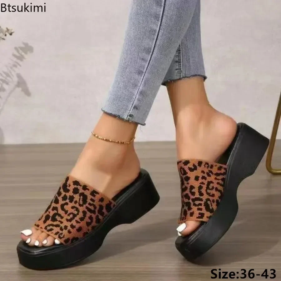 

New 2025 Women's Summer Casual Slipsole Slippers Thick Bottom Beach Outdoor Wedges Slippers Sandal Shoes for Women Shoes Zapatos