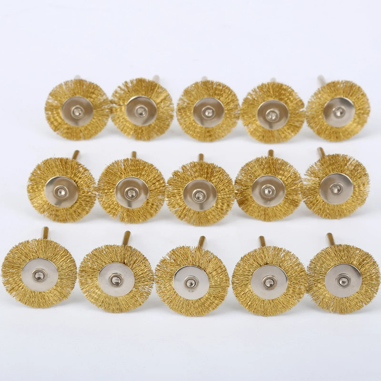 15Pc Bằng Đồng Bàn Chải Dây 3.17Mm Vít Điện Thép Dụng Cụ Dây Bánh Xe Cọ Cốc Rỉ Sét Phụ Kiện Dụng Cụ Xoay Cho khắc Mài Mòn