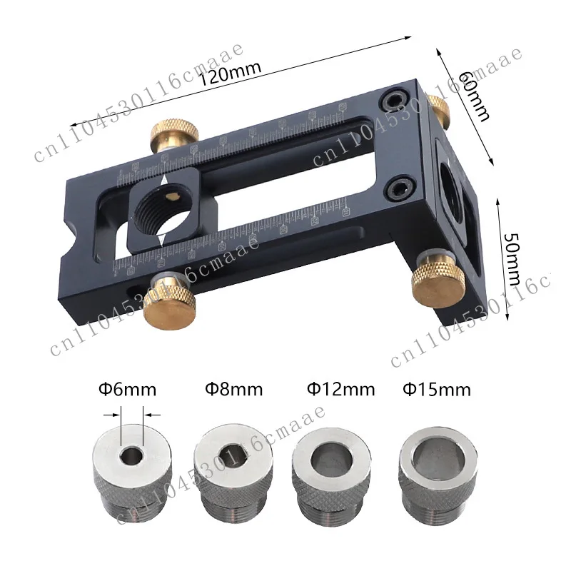 Woodworking 2-in-1 Punching Positioner Cross Oblique Flat Head Punch Crib Screw Punching Auxiliary Tool