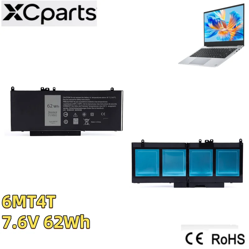 

7.6V 62Wh New 6MT4T Laptop Battery for DELL Latitude E5450 E5550 E5470 E5570 Precision M3510 15.6" Sereis TXF9M 79VRK 07V69Y