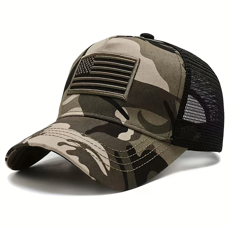 Unisex-Baseballkappen mit amerikanischer Flagge und Stickerei, für Frühling und Sommer, für den Außenbereich, verstellbare Freizeithüte, Sonnenschutzhut, Sportkappe – Detail 3