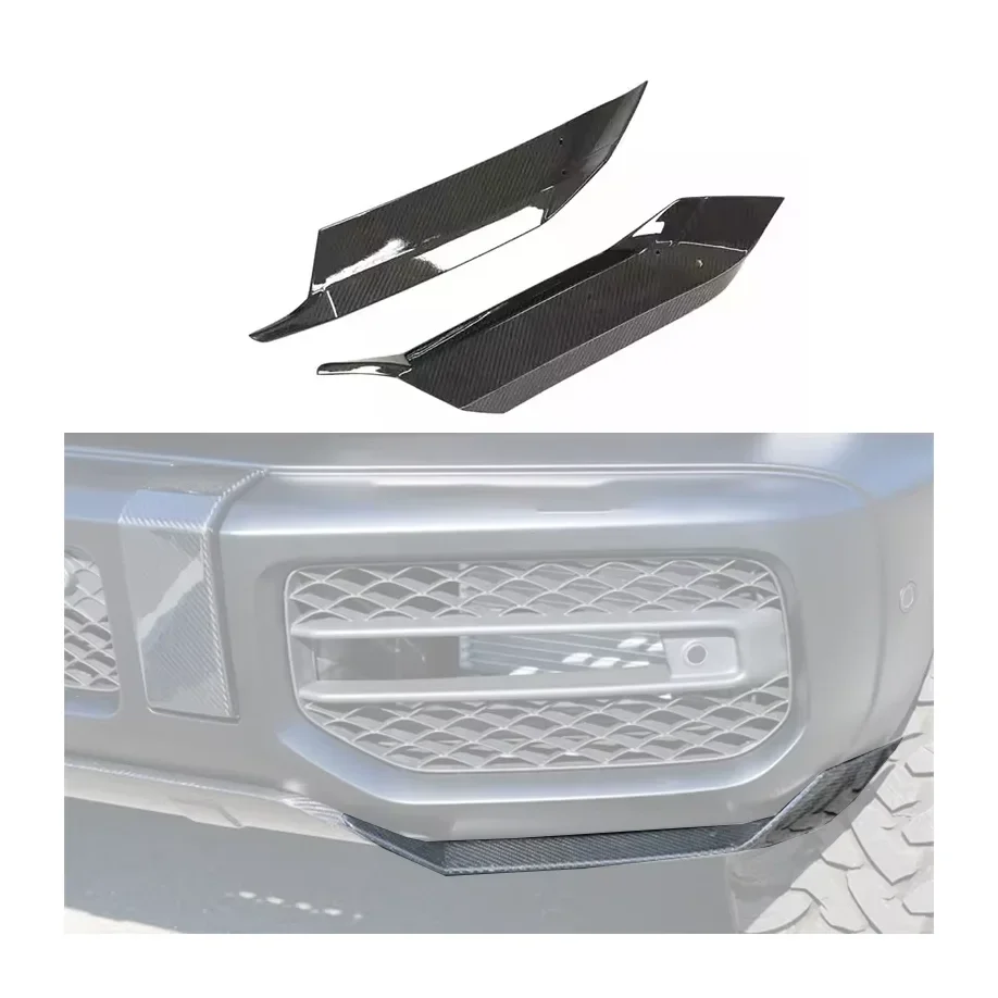 

Carbon Fiber Front Lip for Mercedes W464 G63 Upgrade to JCW Style Car Front Corner Spoiler