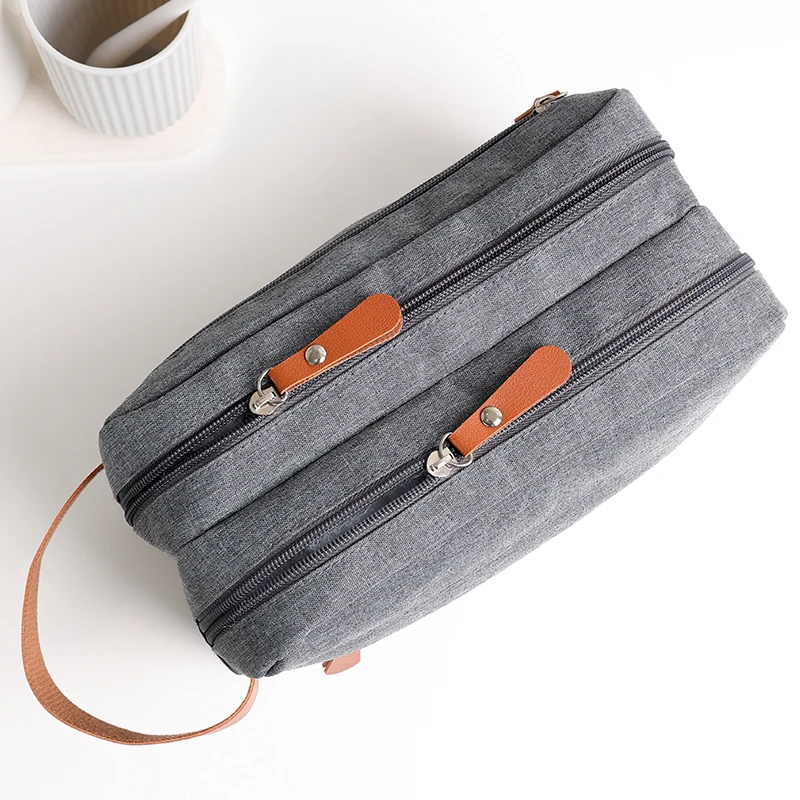 

Men Toiletry Washbag Business Portable Storage Bag Toiletries Organizer Women Travel Cosmetic Bag Hanging Waterproof Wash Bag