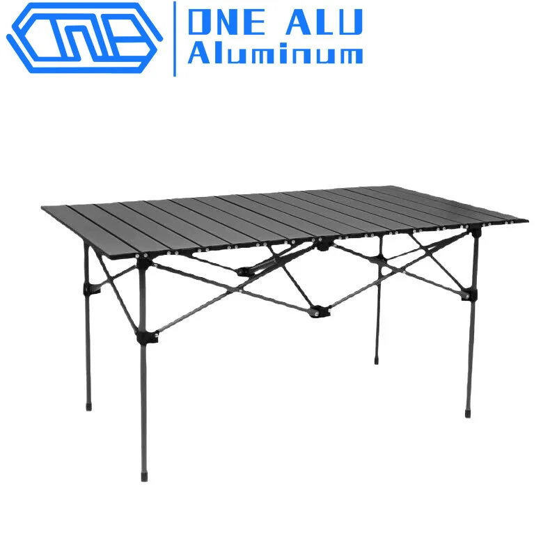 High Quality Portable Carbon Steel Folding Camping Picnic Table Modern Outdoor Garden Patio Hotel Use Durable Heavy Duty