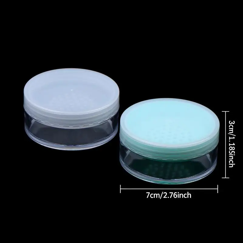 1 Stück 15g Leerer Kosmetikbehälter, Make-up-Kompakt, Tragbare Lose-Puder-Box, Kunststoff-Lose-Puder-Dose mit Sieb – Detail 11