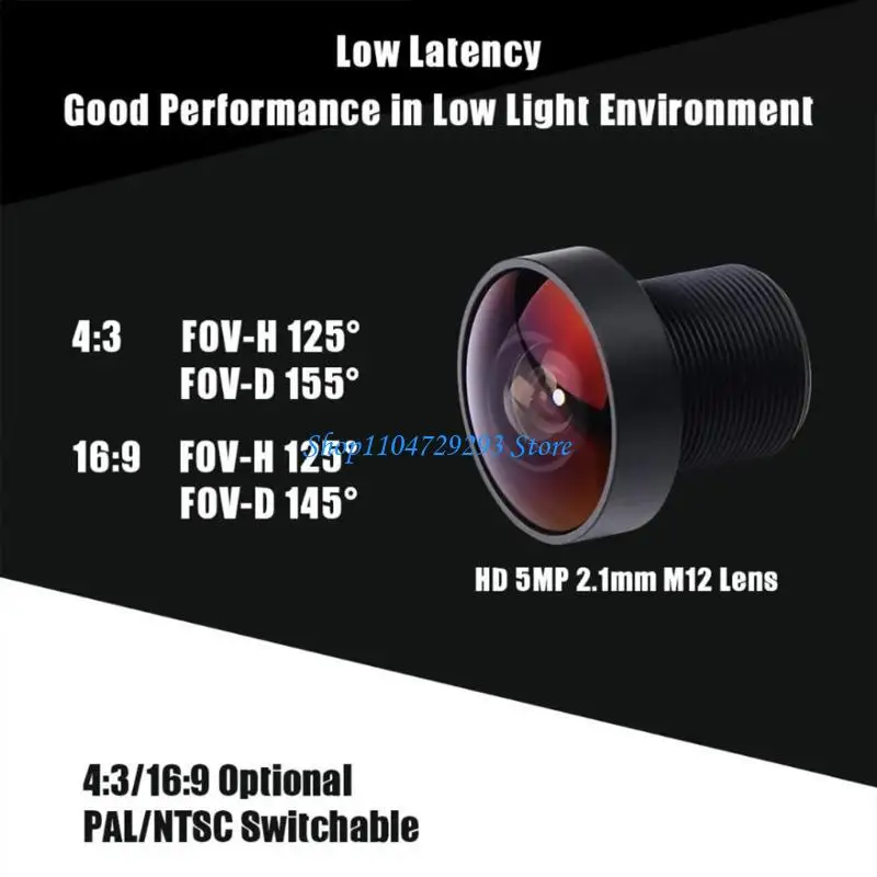 Y2GD Mini 1200TVL Camera NTSC Switching Crossover Machine Wide Multilingual Supported 2.1mm 1.8mm 4:3 16:9