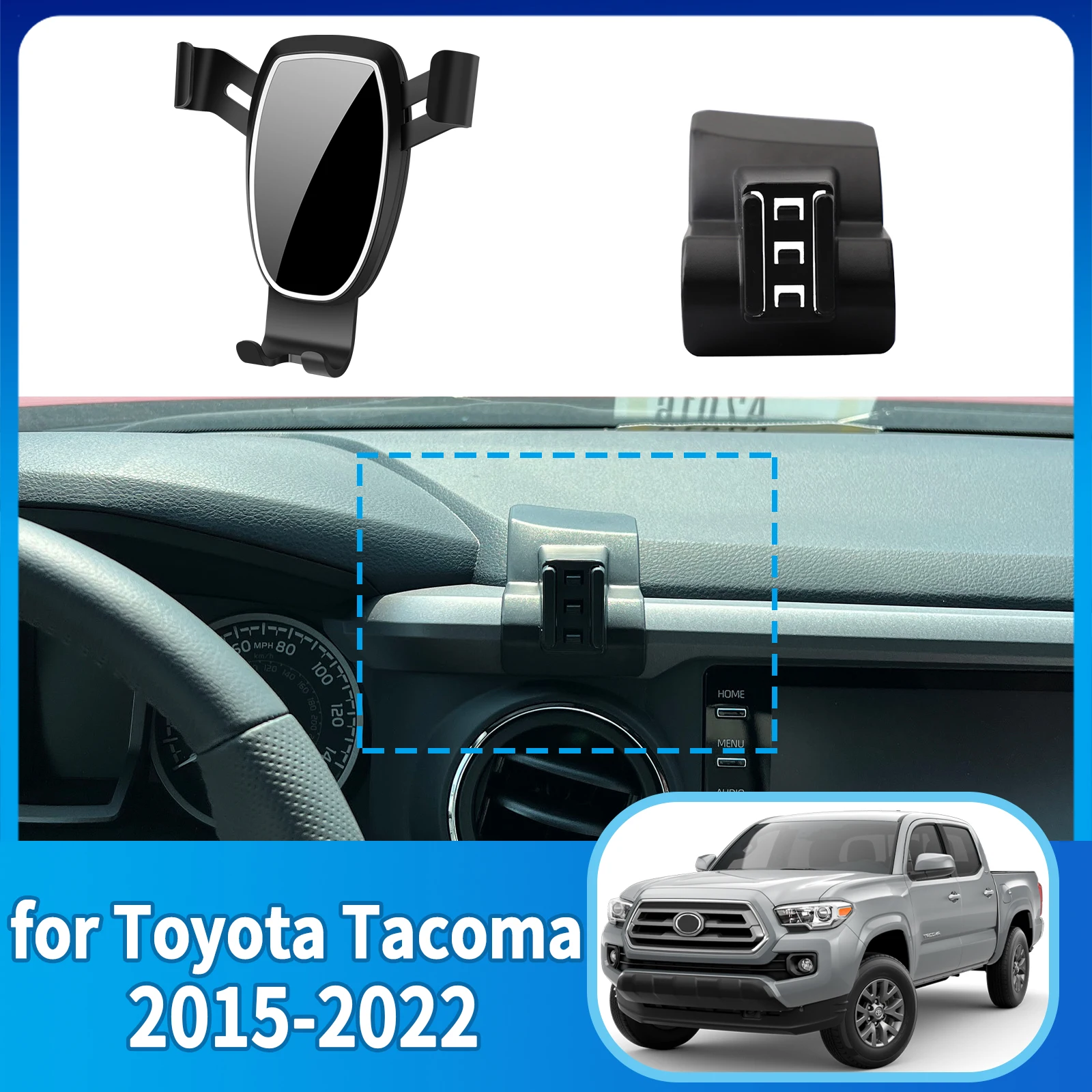 

fit for Toyota Tacoma 2015 2016 2017 2018-2022 Anti-Shake Screen Base Phone Holder Mount Stand ​​ Dedicated Car​​ accessoires