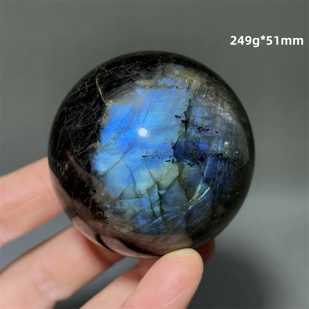 Natural High-Quality Labradorite Quartz Mineral Ball Reiki Spiritual Meditation Chakra Treatment Divination Home Decorative Gift