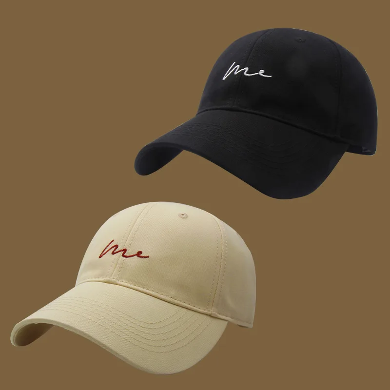Sommer Neue Baseballmütze mit gestickten Buchstaben für Frauen Kleines Gesicht Outdoor Freizeit Sonnenschutzhut Trendy