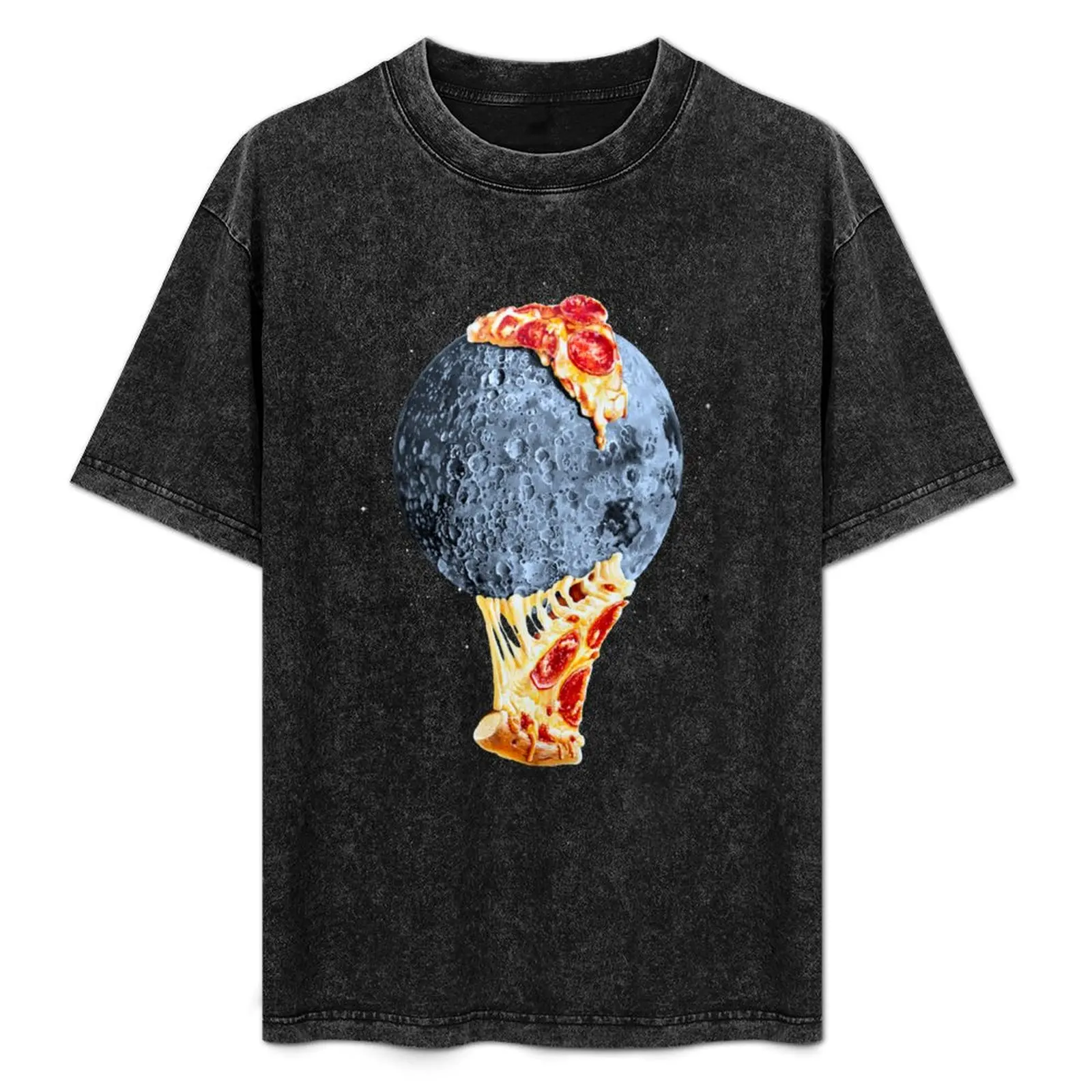 

When the moon hits your eye... T-Shirt Classic Crew Neck Cotton T-Shirt