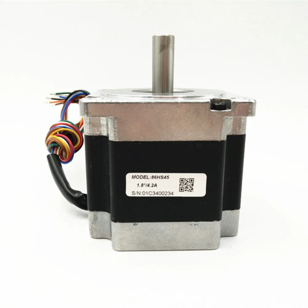 Imagem -04 - Stepper Motor 18 Graus 643oz-in 4.2a d = 12.7 mm 86hs45 Máquina de Gravura Nova Marca 4.5nm 2ph Nema34