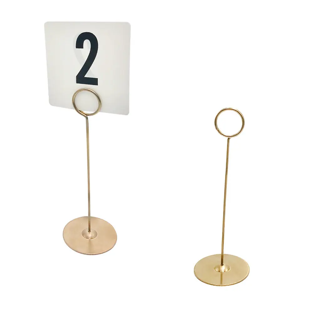 12pcs-stainless-steel-chic-table-number-holder-paper-clip-menu-stand-photo-frame-rack-wedding-graduation-engagement-party