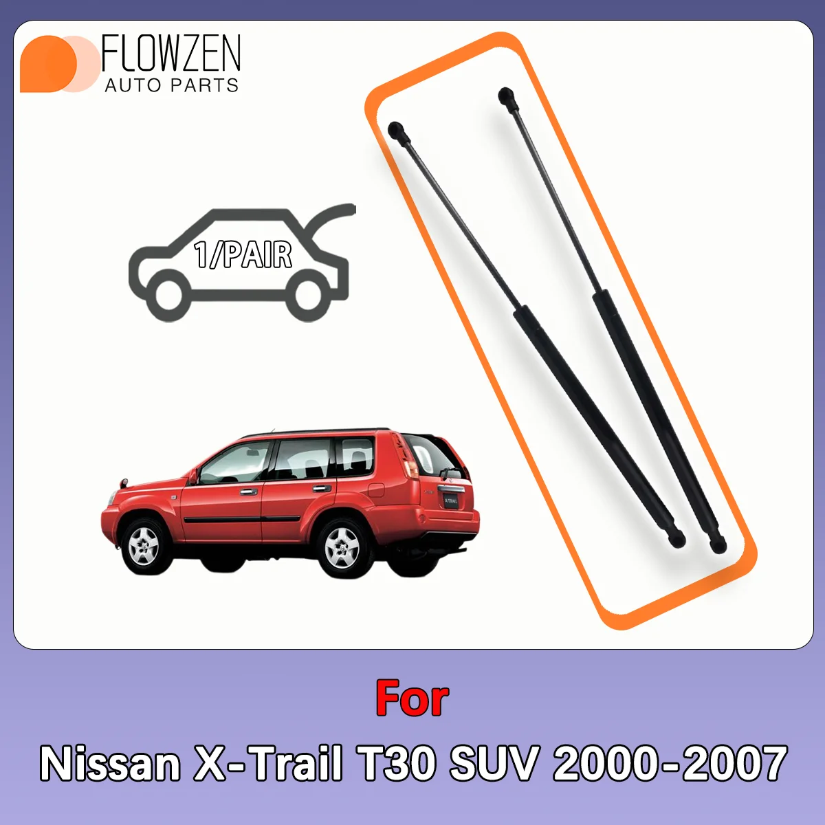 

Газовые стойки багажника, пружинная планка для Nissan X-Trail T30 SUV 2000-2007, задняя амортизационная стойка, прижимная штанга OE 90451-8H31A 90451-EQ30A