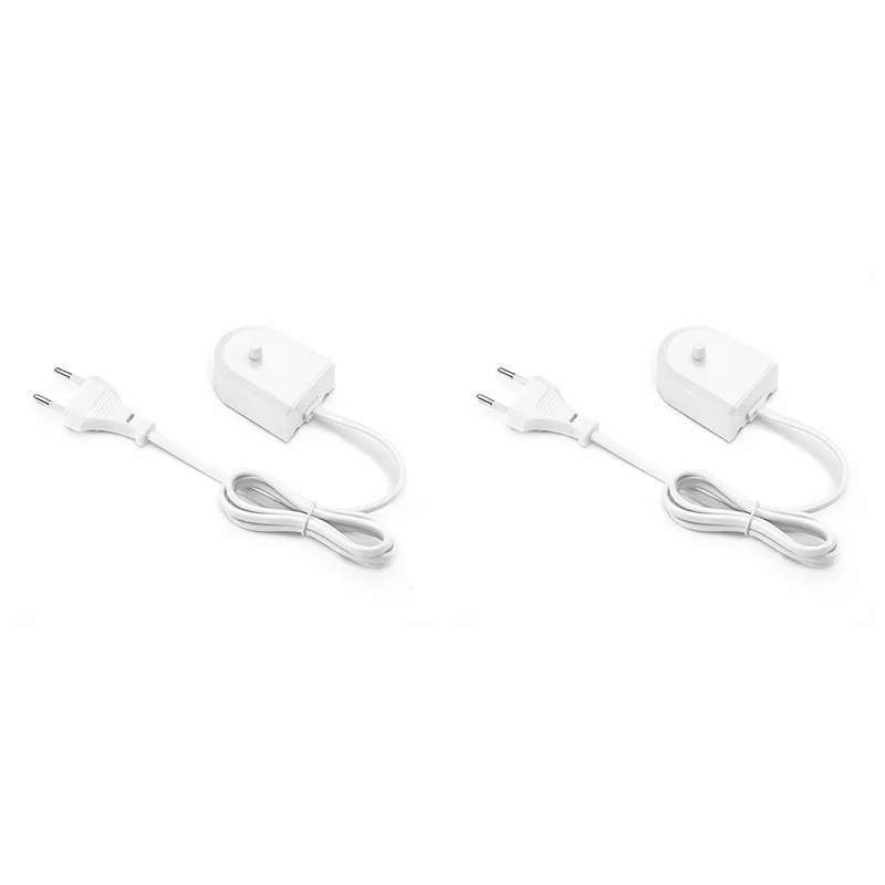 【Compre ahora】 2X cargador HX6100 para cepillo de dientes Sonicare hilo dental irrigador Oral/mango HX8140 HX8111 HX8211 enchufe de la UE