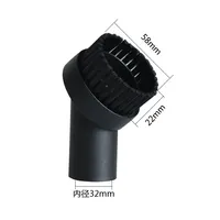 Universal 32mm Vacuum Cleaner Dust Brush Round Brush Head Suction Nozzle Vacuum Cleaner Replacement Accessories