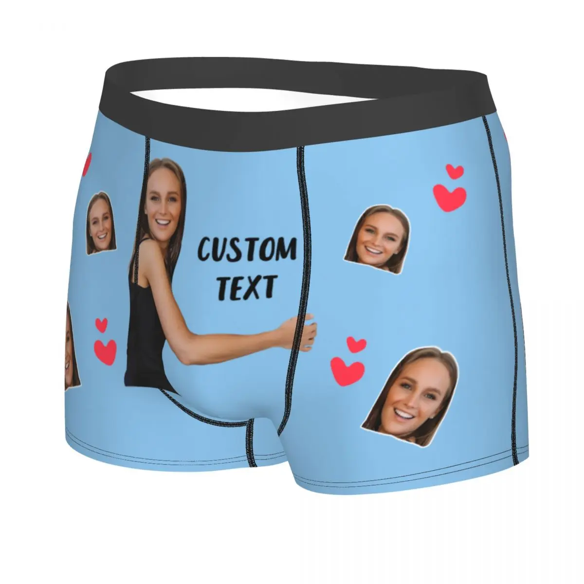 Valentine\'s Day Personalize Boxer Face Custom Photo Man\'s Underwear Gift for Man Boyfriend Anniversary Birthday/Wedding Gifts