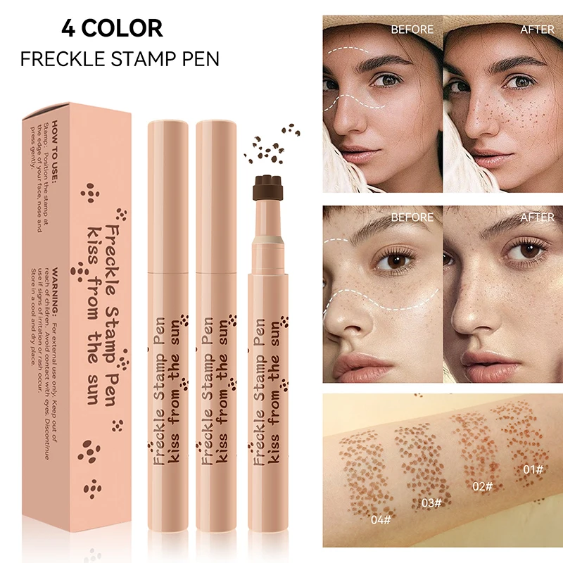 1Pc Gezicht Nep Sproeten Pen Natuurlijke Waterdichte Levensechte Nep Sproeten Pen Voor Langdurige Look Dot Spot Pen Make-Up Tool Cosmetisch