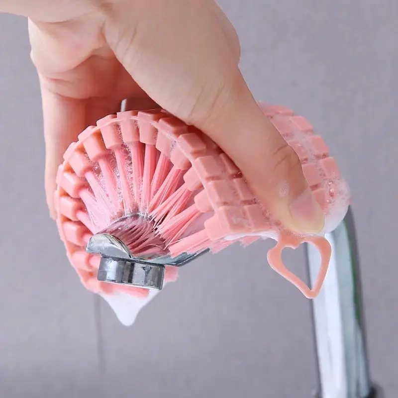 Multifunctional Flexible Cleaning Brush Household Kitchen Stove Cleaning Brush Bathtub Tile Scrubbing Clothes Brush Home Tool