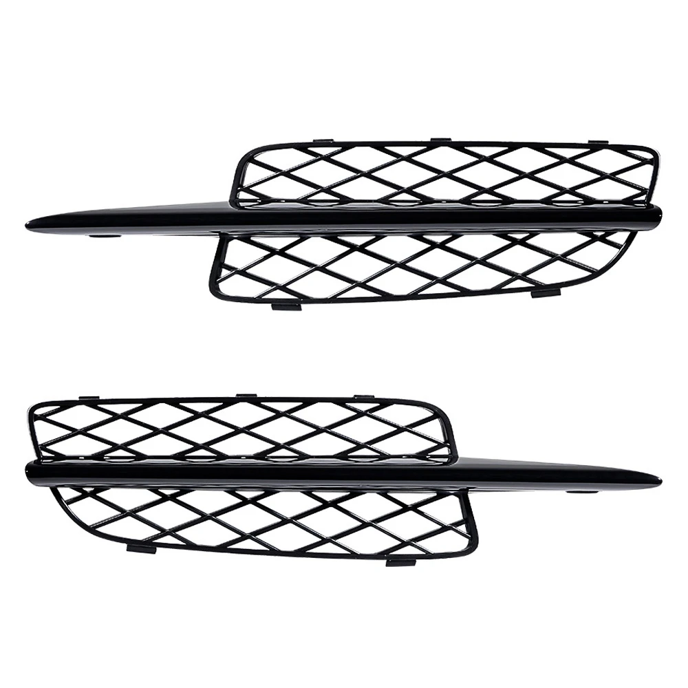 

Glossy Black Honeycomb Front Bumper Lower Grille Covers for - X5 E70 2007-2010 51117159593 51117159594