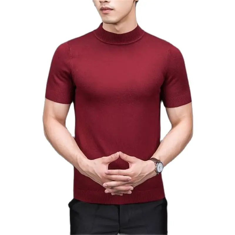 Summer Pullover Mens Chandail Hot Sale Sweaters Wool Male Turtleneck Streetwear Sweater Knitwear Man Jumpers Autumn Hedging