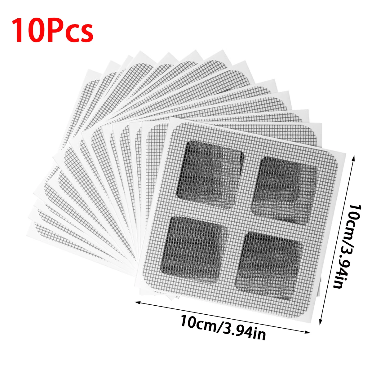 10Pcs Disposable Floor Drain Sticker, Bathroom Hair Filter, Kitchen Sink Filter Screen, Shower Drain Mesh Filters Anti Clogging