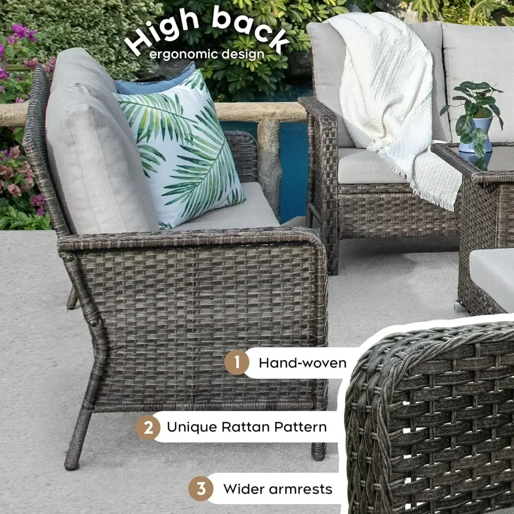 Outdoor Patio Furniture Set with 44