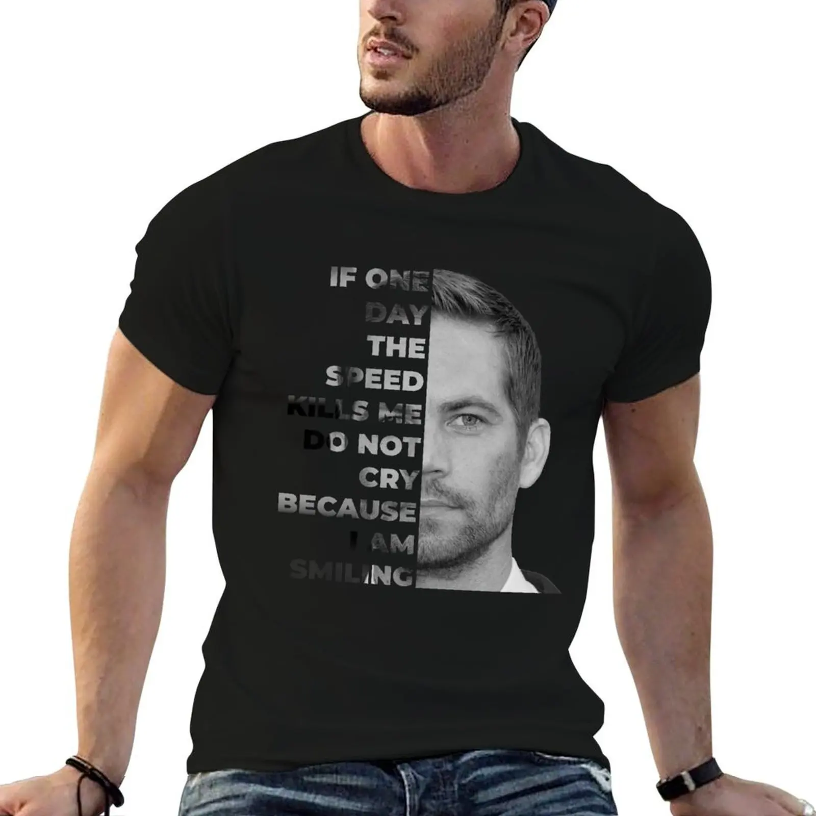 

Paul Walker 2023 Tee Design T-Shirt man t shirts cotton funny t shirts dark humor T-Shirt