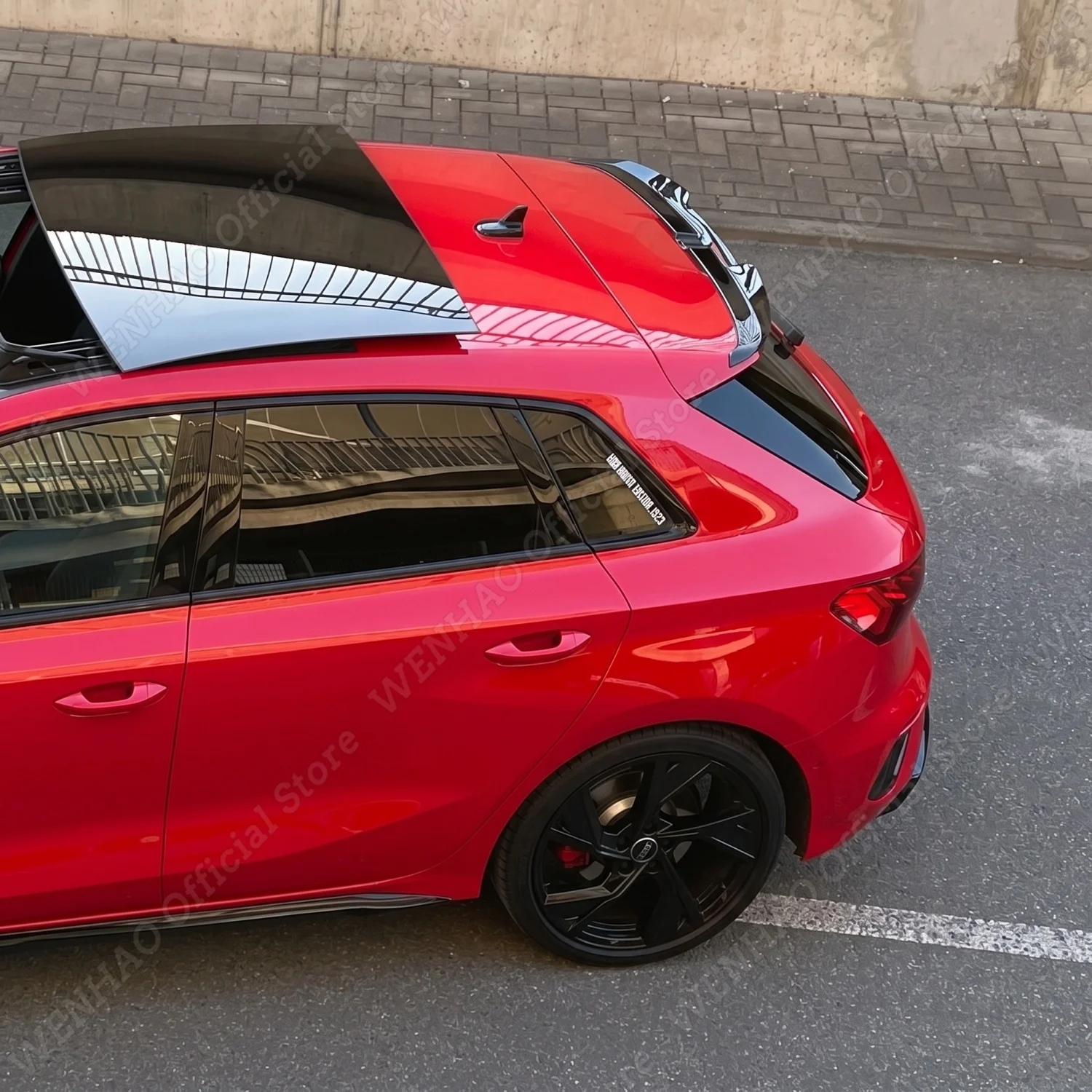 For Audi A3 S-Line S3 RS3 8Y 5Door Sportback 2020-2024 Maxton Style Rear Roof Spoiler Splitter Rear Trunk Cap Car Accessories