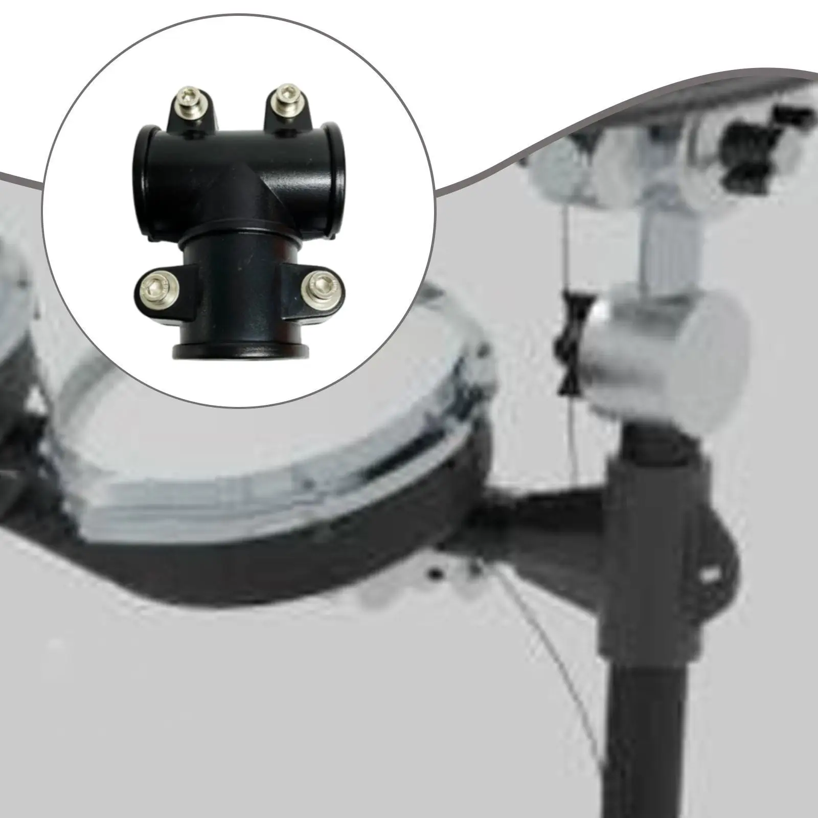 Drum Multi Clamp 3 Way Connector Quick Release for Electronic Drum Rack Clamp System Tube Connections