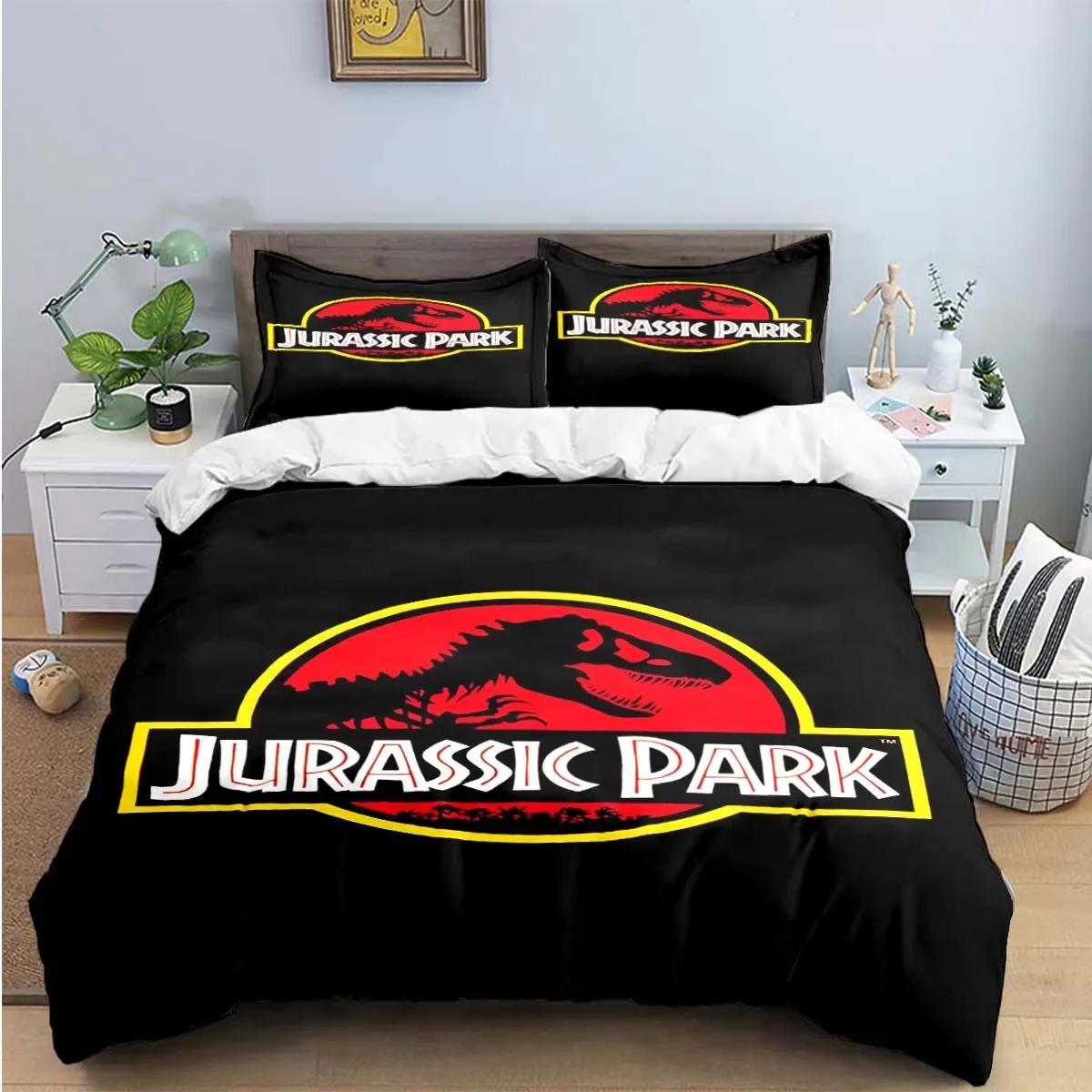 Dinosaur J-Jurassic Park Pattern Bedding Sets Exquisite Bed Supplies Set Duvet Cover Comforter Set Bedding Set Luxury  Gift