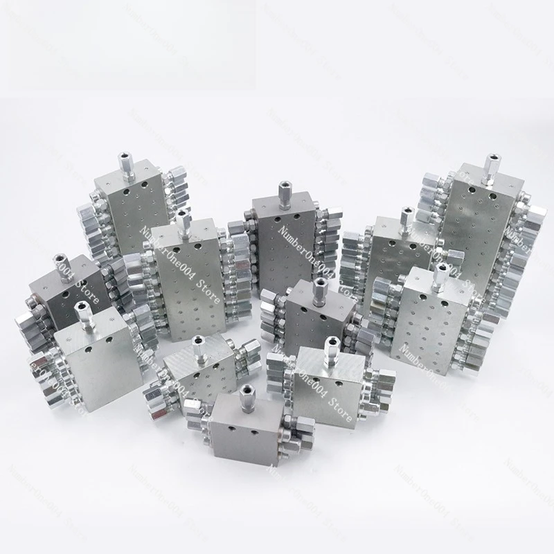 For Butter Distributor JPQA White Zinc Plated Progressive Distribution Valve Pump Truck Integral Distributor Outlet Can Be