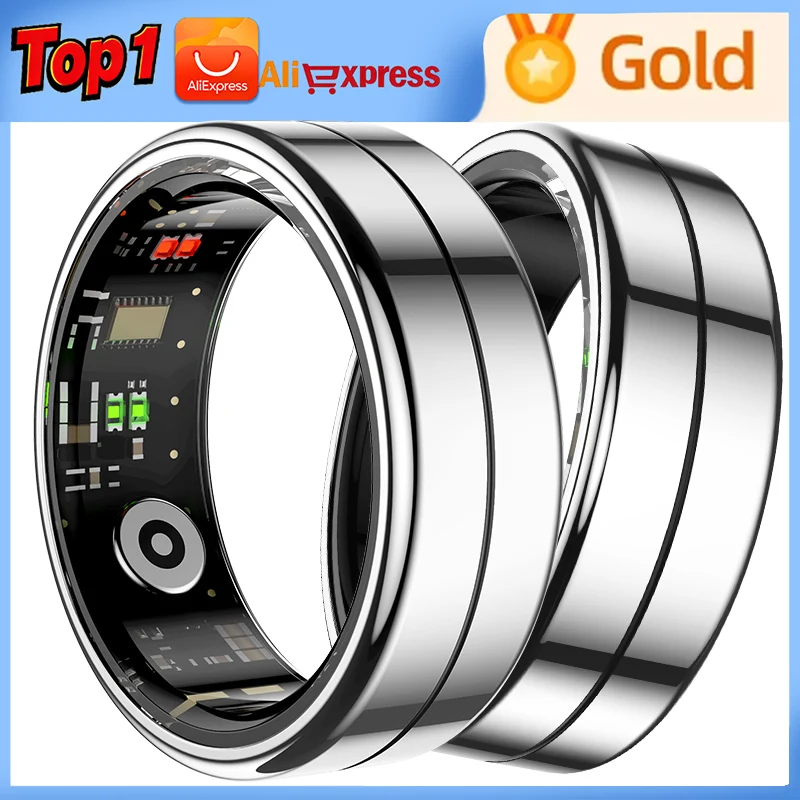 R04 Smart Ring Health ring finger fitness tracker Frequenza cardiaca ossigeno nel sangue App QRing 5ATM impermeabile Health Manager Monitor del sonno