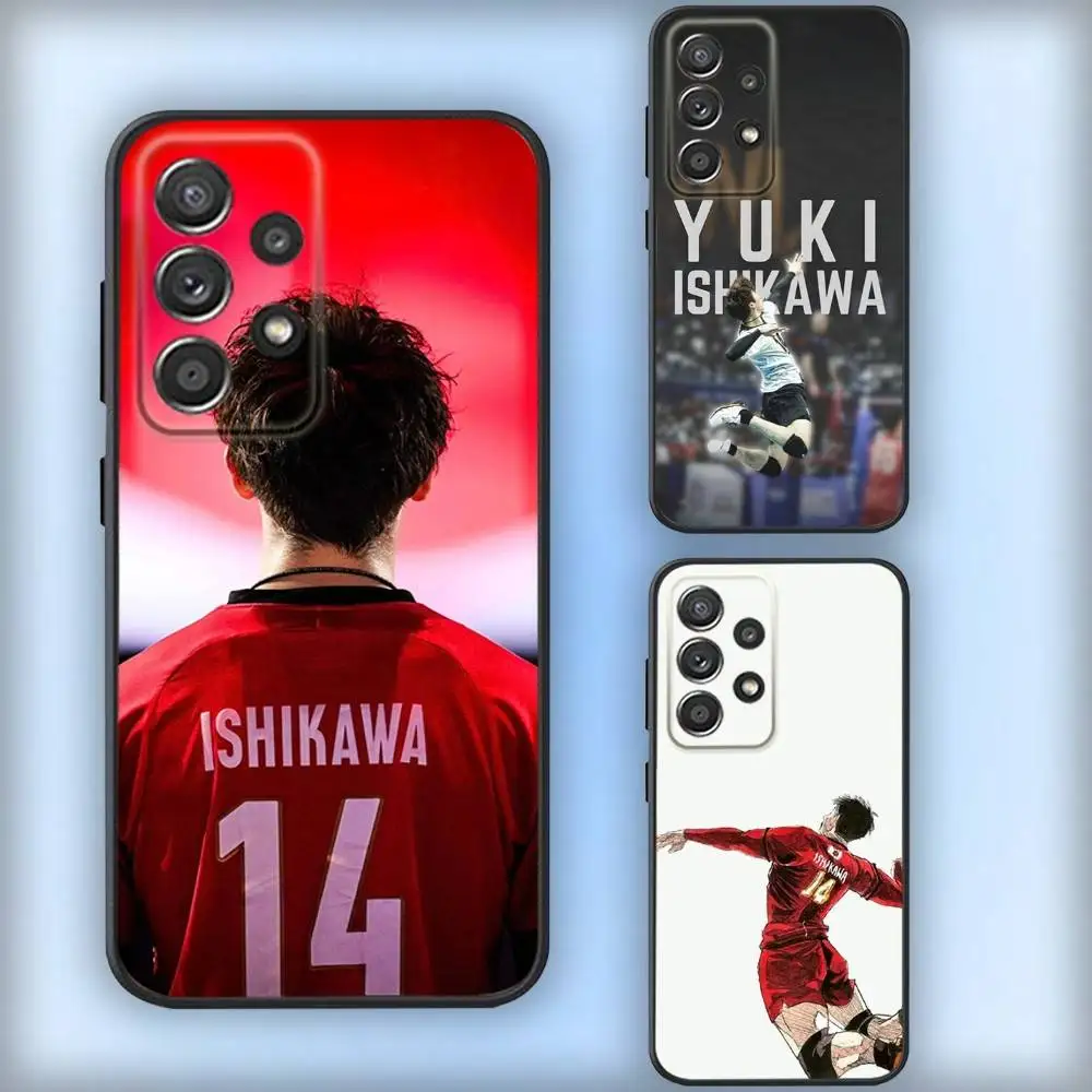 

Volleyball Y-Yuki I-Ishikawas Phone Case For Samsung S25,S24,S21,S22,S23,S30,Ultra,S20,Plus,Fe,Lite,Note,10,9,5G Black Cover