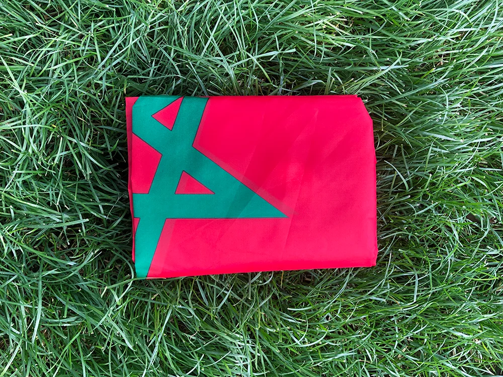 （TIKI FLAG）Morocco Flag 3x5fts  90x150cm polyester  MA Maroc Morocco National hanging Flag for decoration