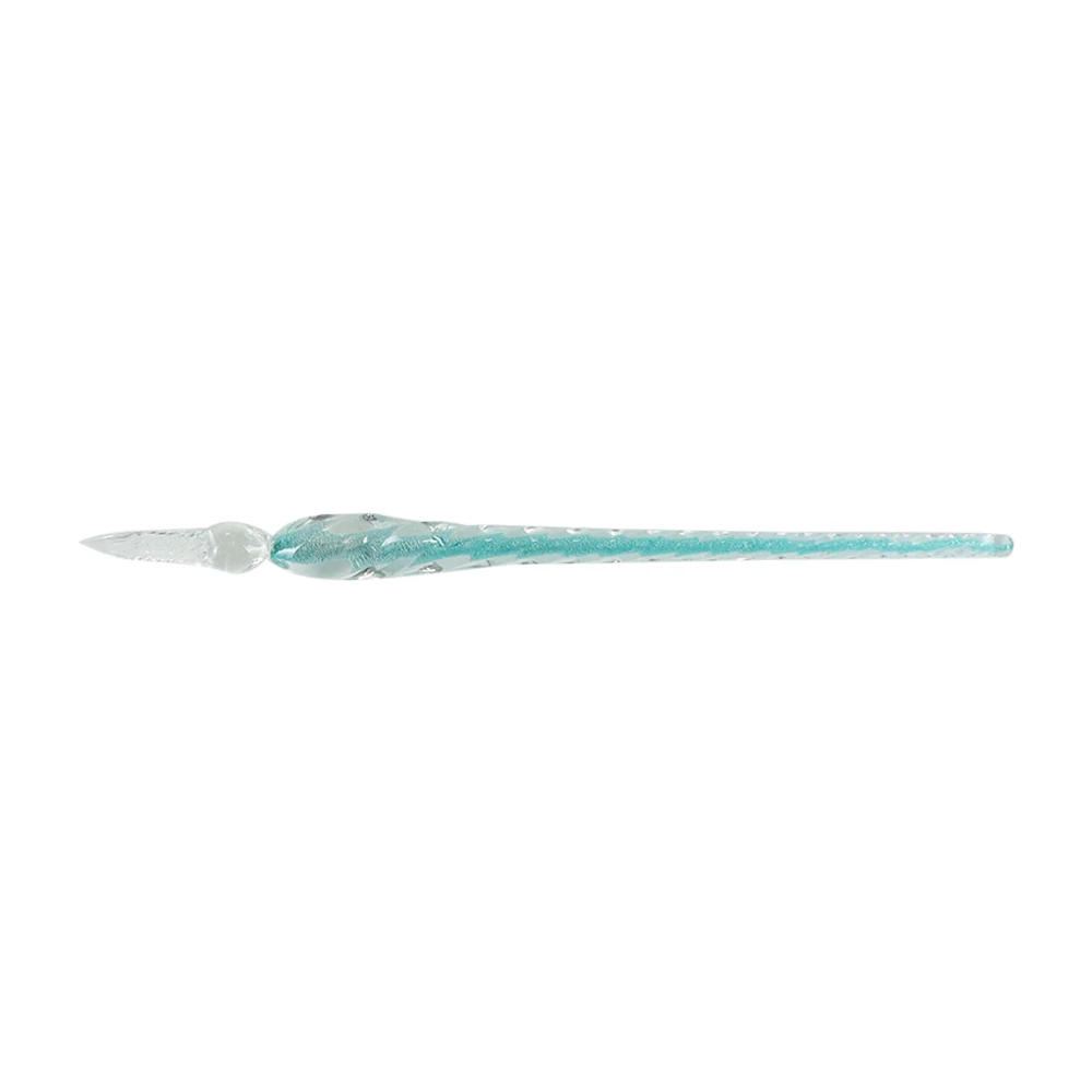 Crystal Glass Dip Signature Pen, Estudante Papelaria Presente, Vintage, 1Pc