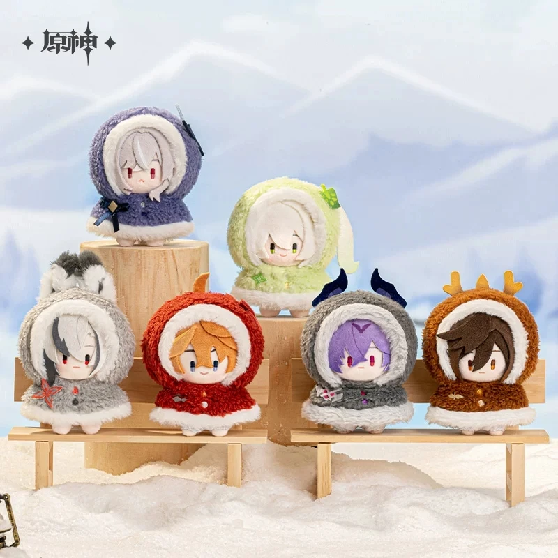 Mercancía oficial del juego de la serie de anime “Diversión en la nieve” de Genshin Impact: Peluches, llaveros, decoraciones y regalos