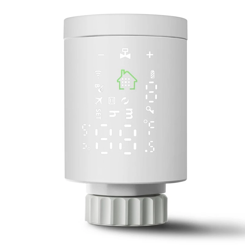 

Tuya Zigbee Smart Radiator Valve Programmable Thermostatic Radiator Home Temperature Controller For Alexa Google Home