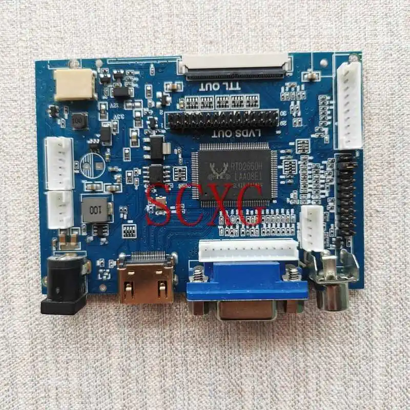 LED LCD Display Controller Board Fit QD14TL01 QD14TL02 TD141THCA1 Kit 30 Pin LVDS HDMI-Compatible AV VGA 1280*800 14.1