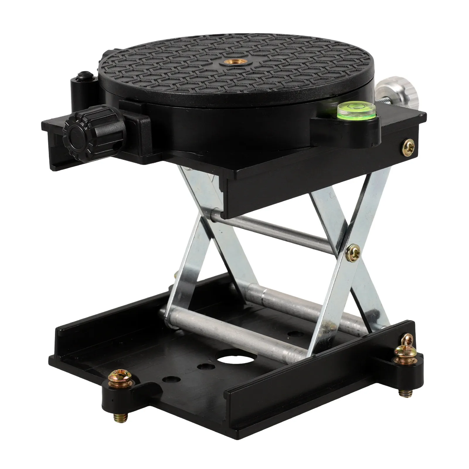 Laboratory Lifting Jack Platform Adjustable Precision Lab Stand Portable Rotary Workbench