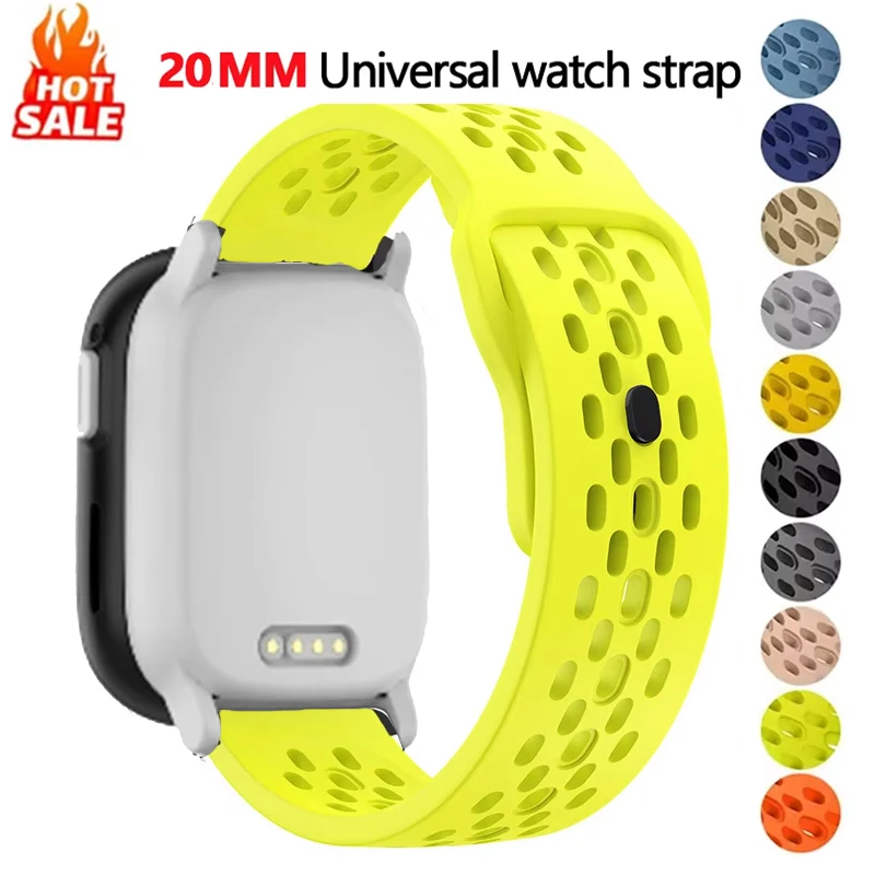 Correa de silicona transpirable de 20mm para Xplora X6 Play, pulsera para niños, pulsera deportiva para reloj inteligente Xplora X6 Play para niños