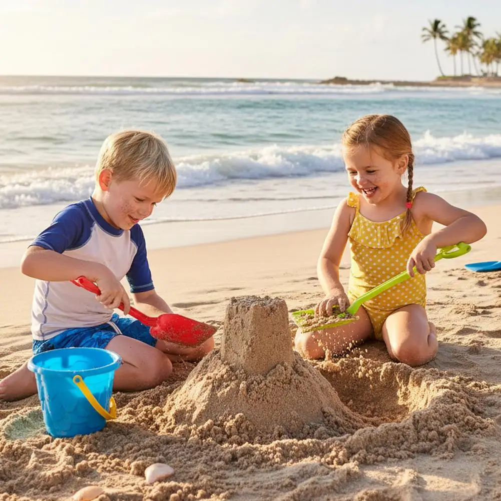مجرفة شاطئ كبيرة للأطفال من البلاستيك لحفر الرمال والثلج بتصميم كرتوني ومواد عالية الجودة وحواف ناعمة لعبة رملية للأولاد