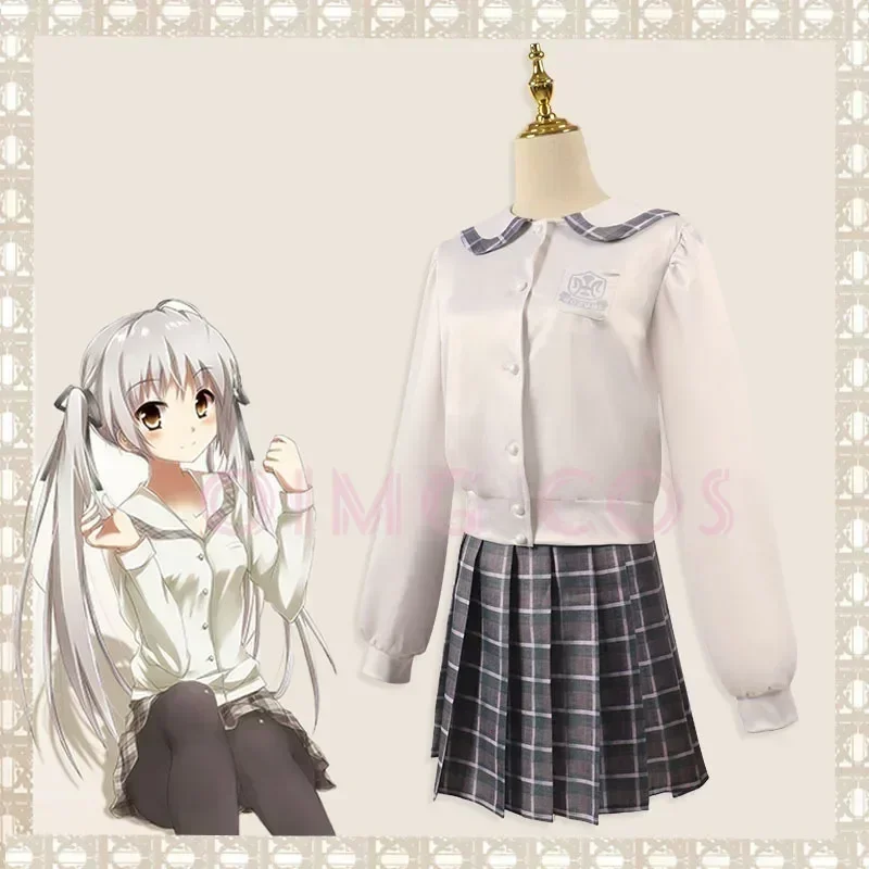 Kasugano Sora Cosplay JK skirt Costume Kimono Bathrobe Yosuga No Sora Sky of Connection Japanese Cosplay Costumes for Women