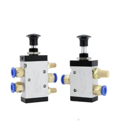 (1) puxe a válvula de válvula mecânica interruptor pneumático 5 port 2 posição 1/4 bsp válvula de cilindro de controle 3r210-08 manual