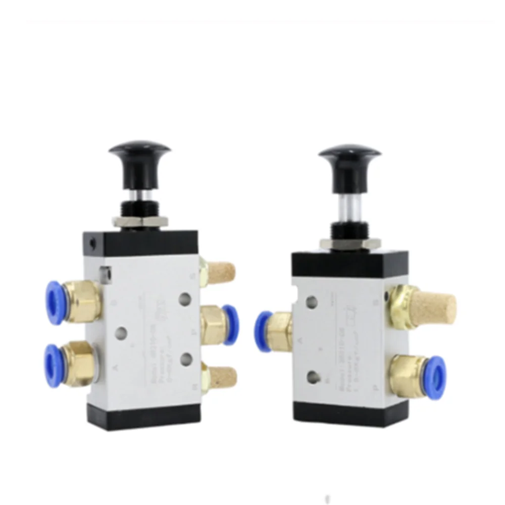 ( 1 ) Pull the valve mechanical valve pneumatic switch 5 Port 2 Position 1/4 BSP Hand Operated  3R210-08 control cylinder valve