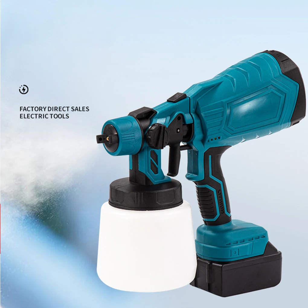 Cordless Electric Spray Gun Portable Household Paint Sprayer Auto Furniture Steel Coating Airbrush