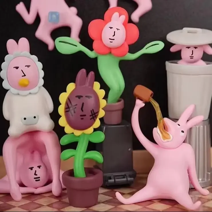 Hot Pink Rabbit Blind Box wacky abstract Series Mysterious Box Toys Cute Fashion Action Figures Cartoon Decor Surprise Gift view 2