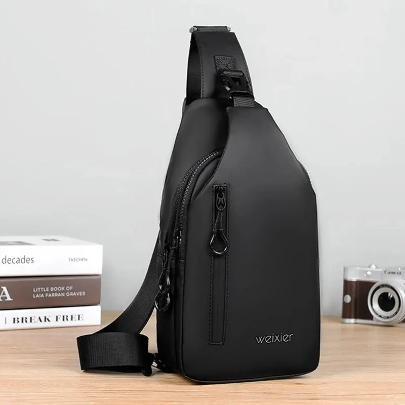 Men's Chest Bag Men's Hanging Outdoor Sports Chest Bag Men's Casual Shoulder Bag Waterproof Lightweight Crossbody Bag