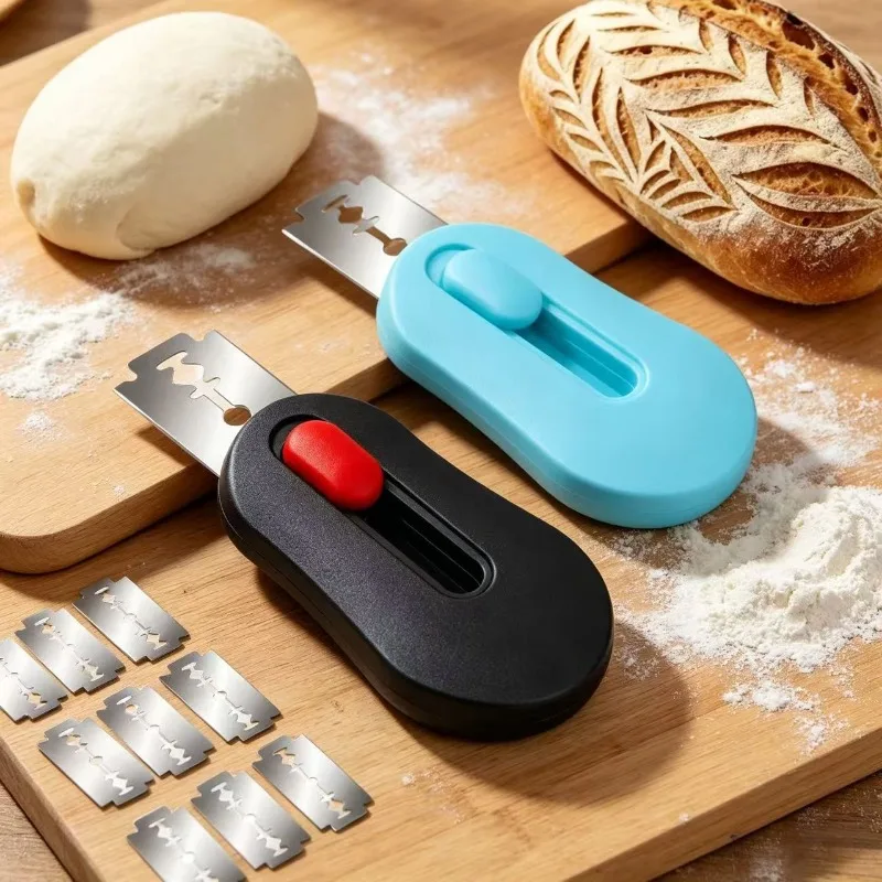 Premium Extractable & Magnetic Bread Lame Dough Scoring Tool for Homemade Bread,Sourdough Bread Scorer Tool with 10 Razor Blades