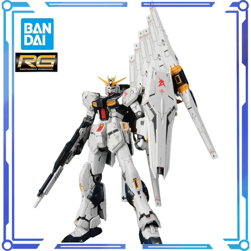 

RG 32 1/144 RX-93 NU V GUNDAM Bandai Original Assembly Action Figure Model Toys Collectible Anime Ornaments Boy For Kids