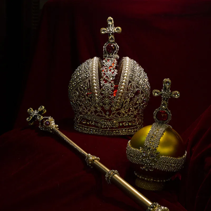 Coronation Crown Bride Crown Lolita Head Crown Russian Harbin Photo Cane